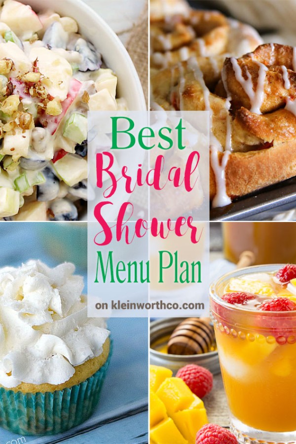 Best Bridal Shower Menu Plan