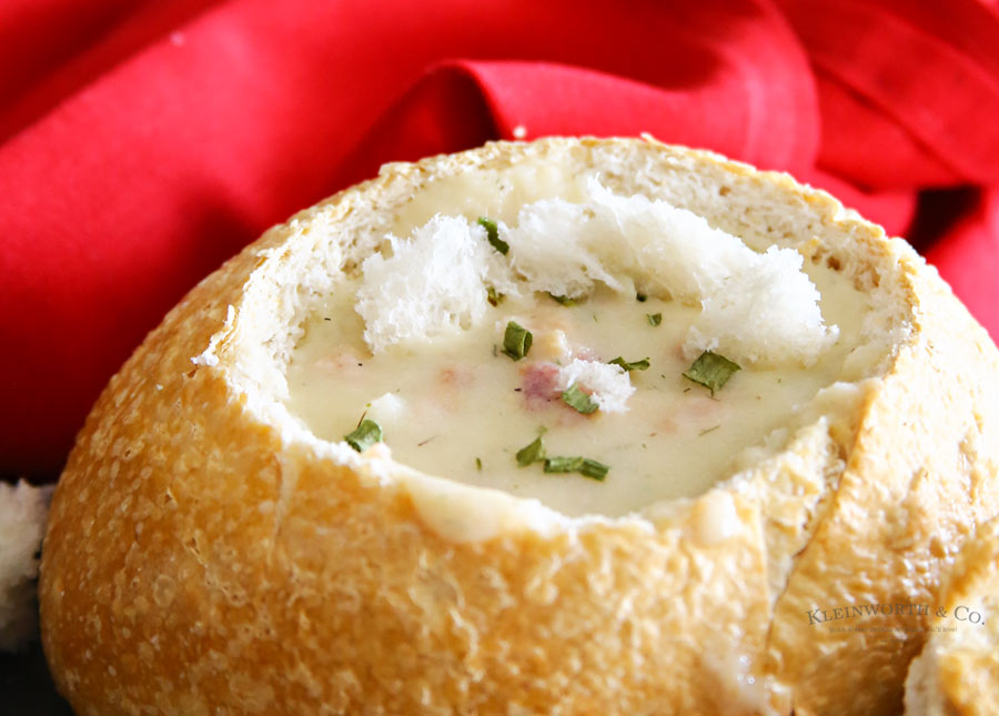 Disney Inspired Clam Chowder Bread Bowl