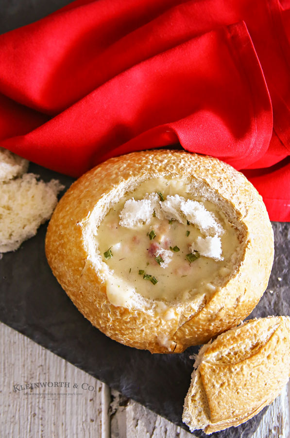 Disney Inspired Clam Chowder Bread Bowl