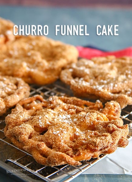 Easy Churro Funnel Cake