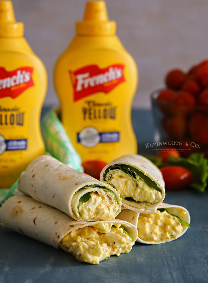 Egg Salad Spinach Wrap