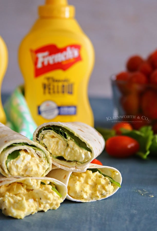 Egg Salad Spinach Wrap