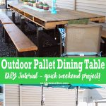 DIY Pallet Outdoor Dining Table