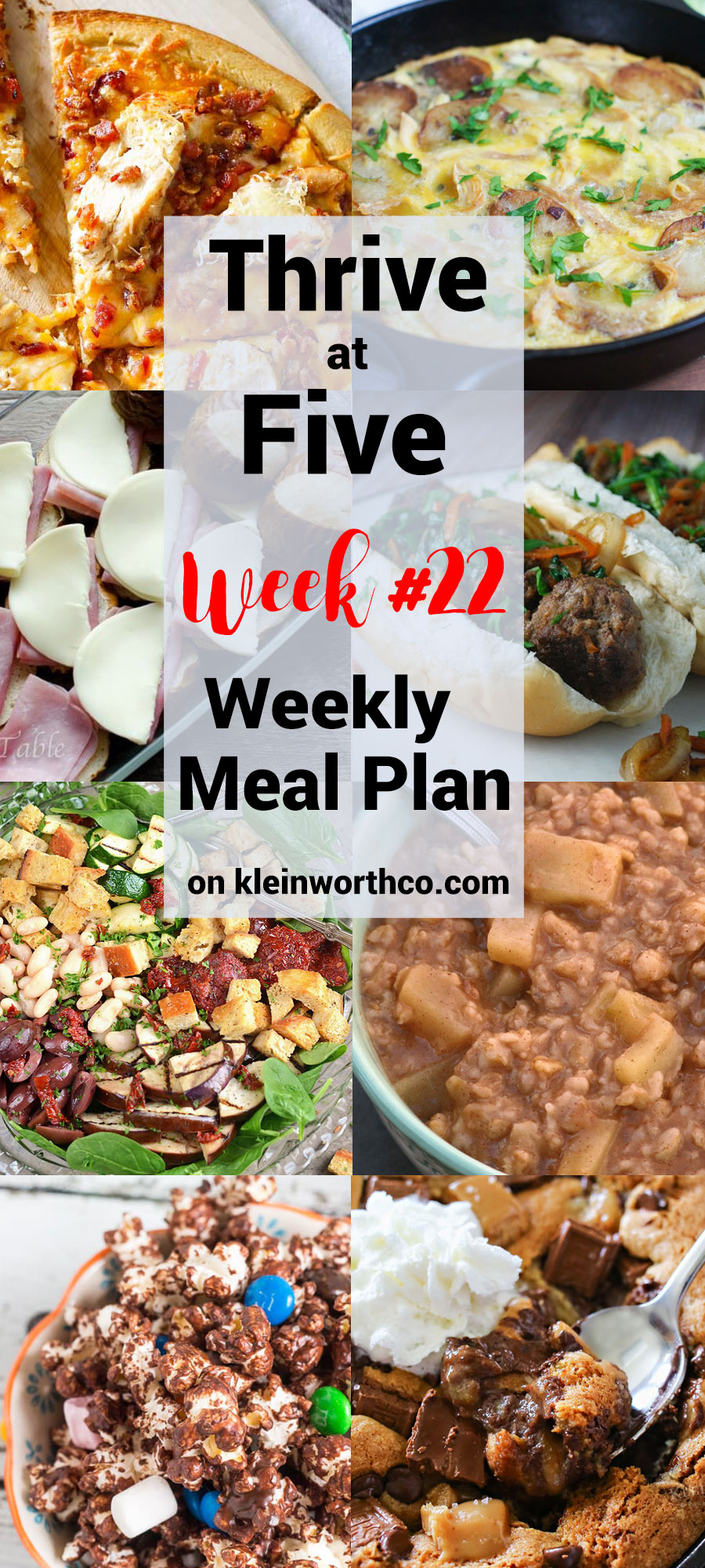 Thrive at Five Meal Plan Week 22 - Taste of the Frontier