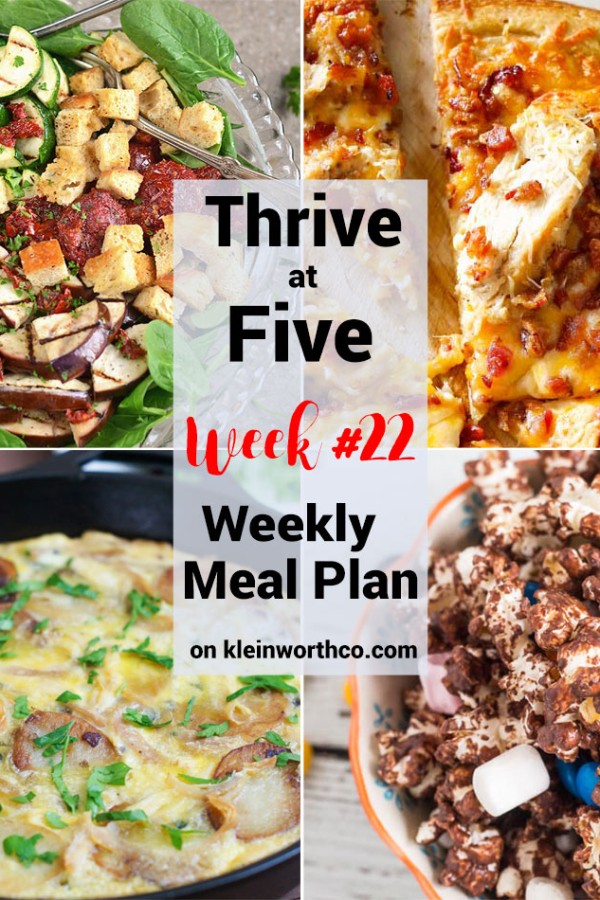Thrive at Five Meal Plan Week 22