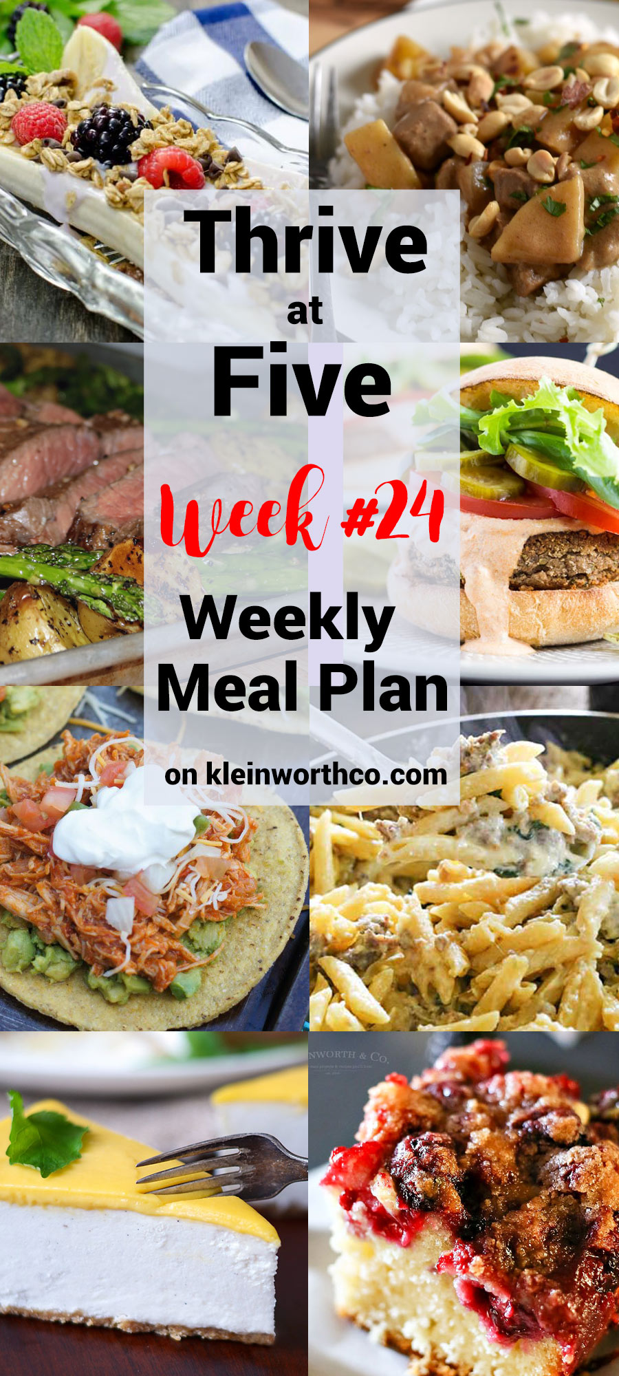 Thrive at Five Meal Plan Week 24 - Taste of the Frontier