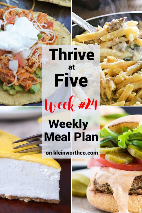 Thrive at Five Meal Plan Week 24