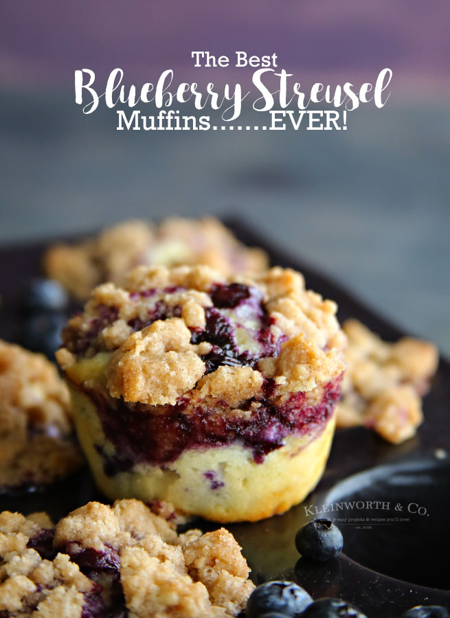 Best Blueberry Streusel Muffins