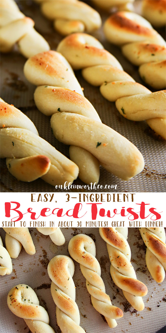 Easy 3-Ingredient Bread Twists