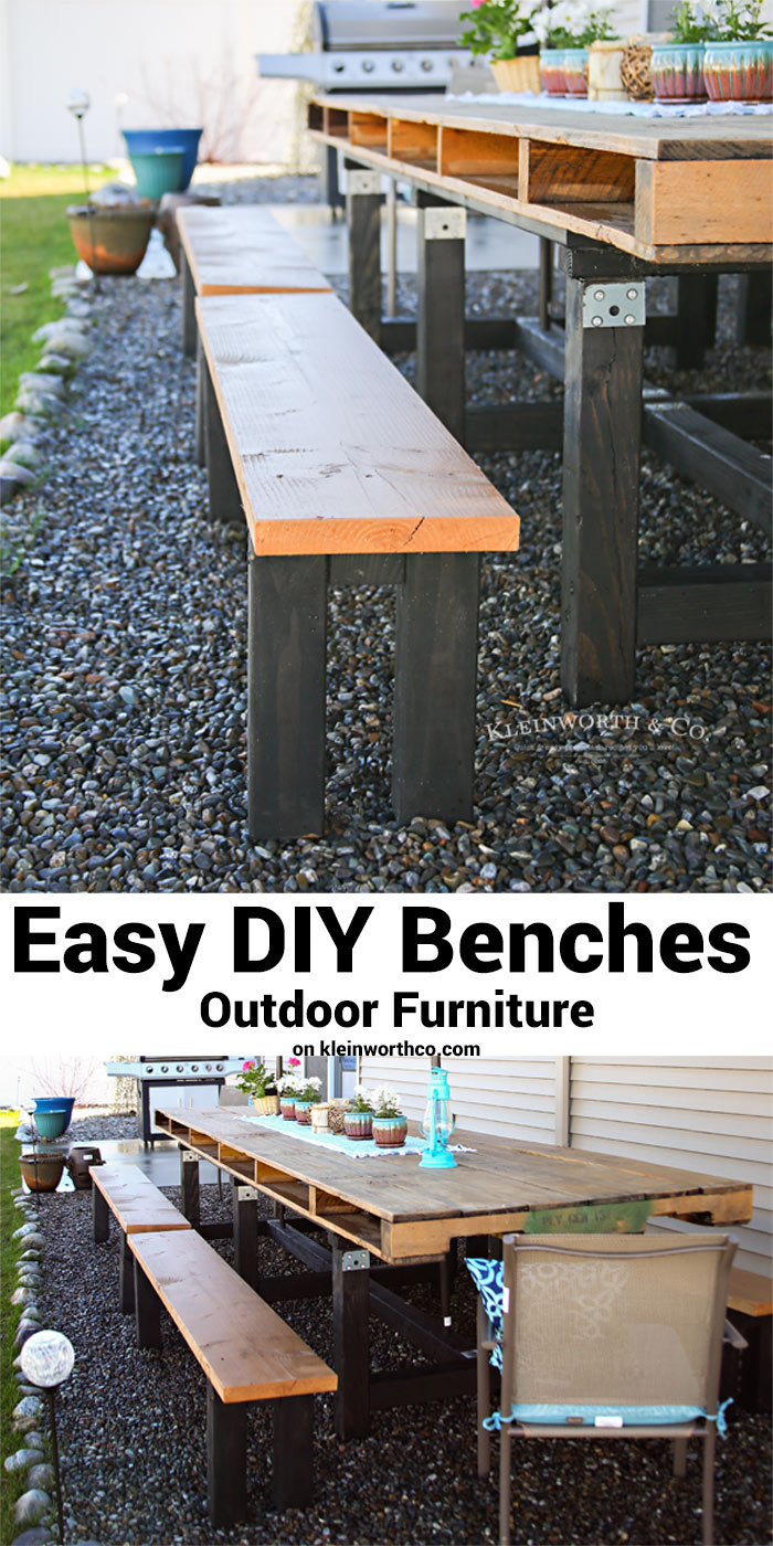 Easy DIY Benches - Outdoor Furniture