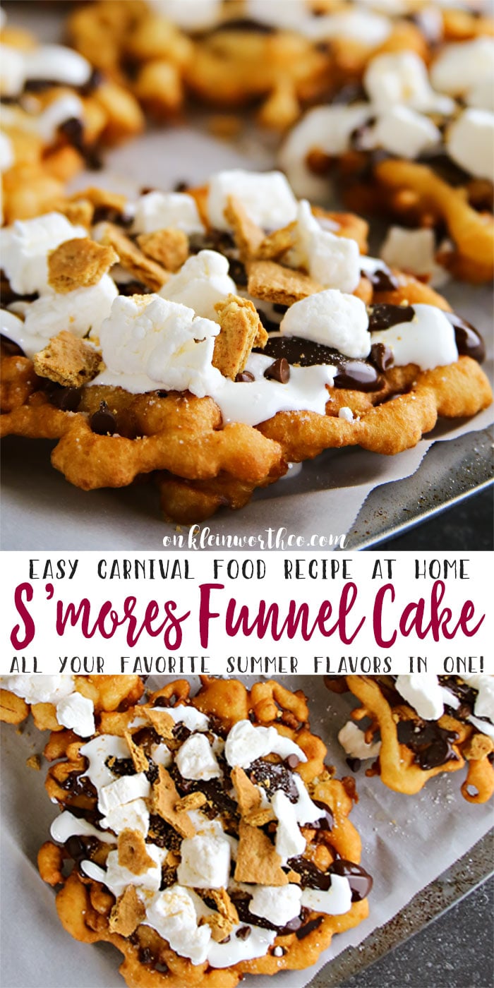 Easy Smores Funnel Cake