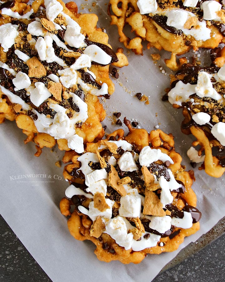 How to make Easy Smores Funnel Cake