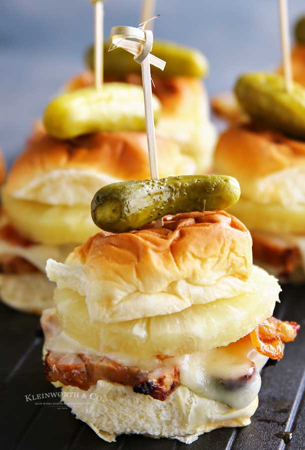 Hawaiian Havarti Pork Sliders recipe