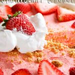 No Bake Strawberry Banana Cheesecake