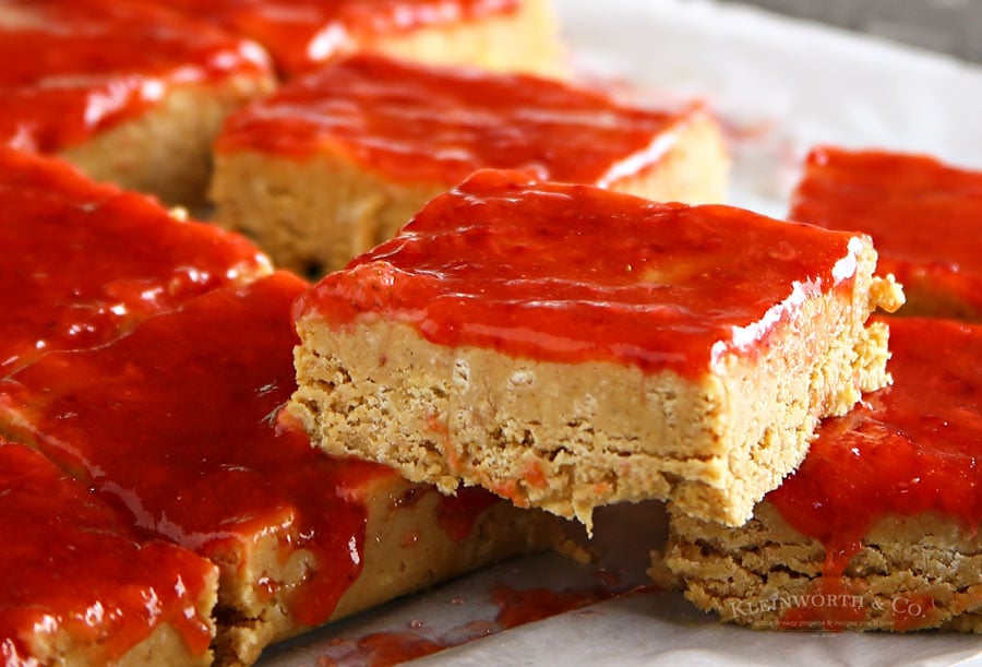 No-Bake Peanut Butter and Jelly Bars