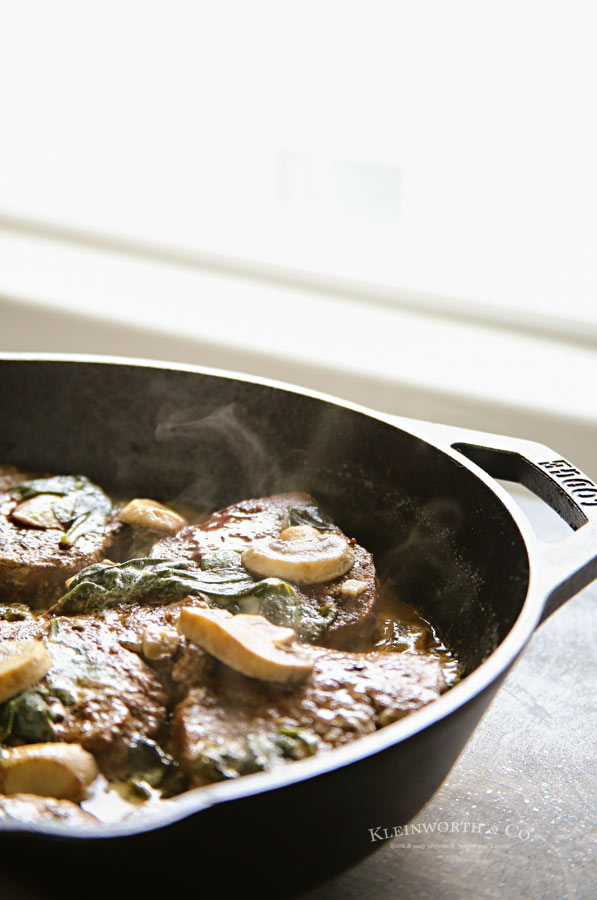 Spinach Mushroom Filet Mignon