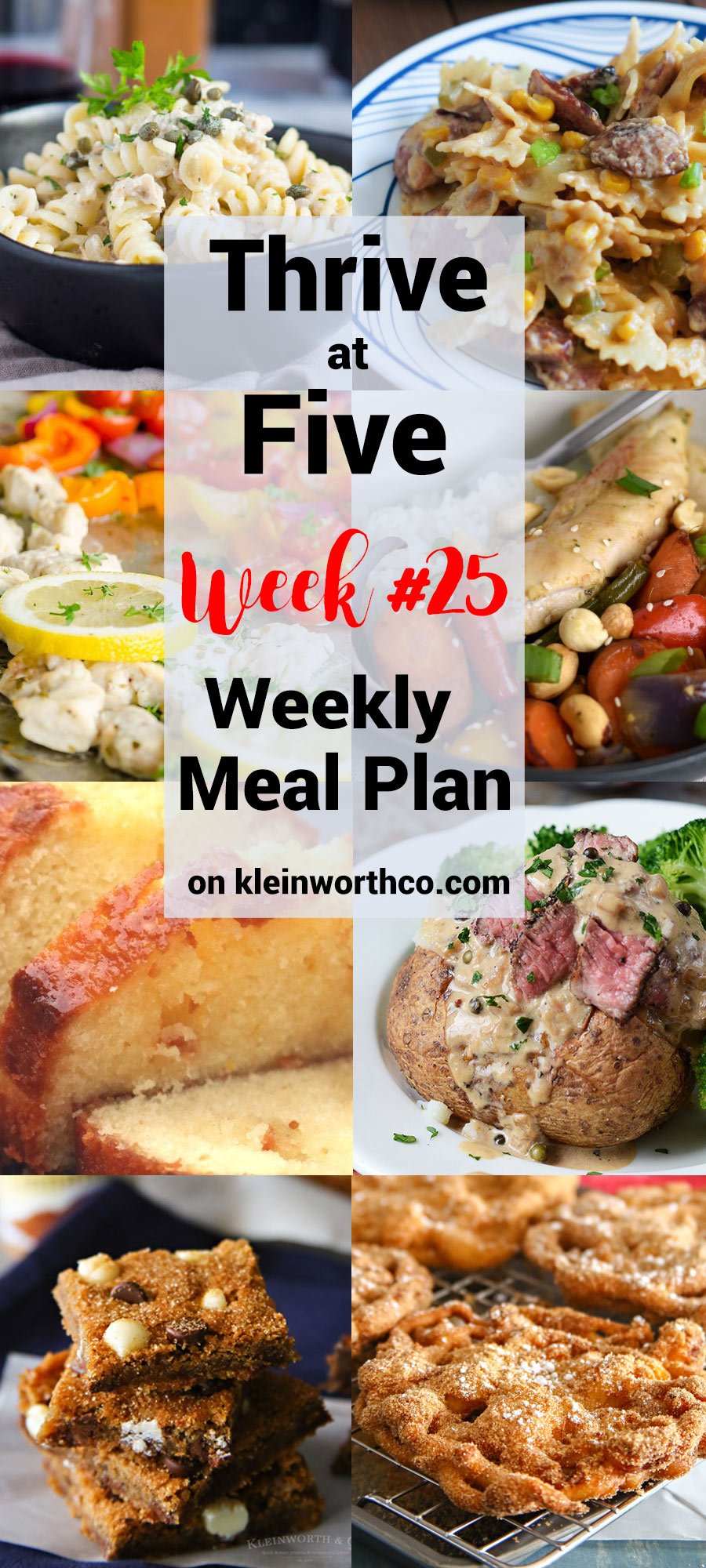 Thrive at Five Meal Plan Week 25