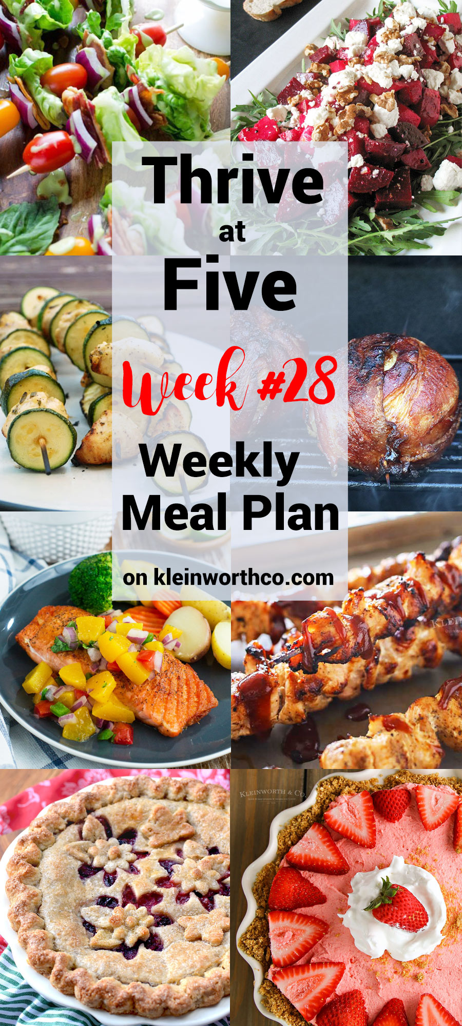 Thrive at Five Meal Plan Week 28