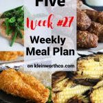 Thrive at Five Meal Plan Week 27