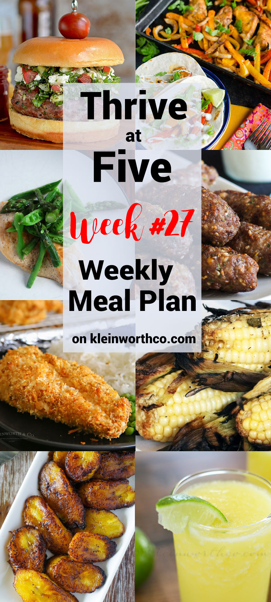 Thrive at Five Meal Plan Week 27