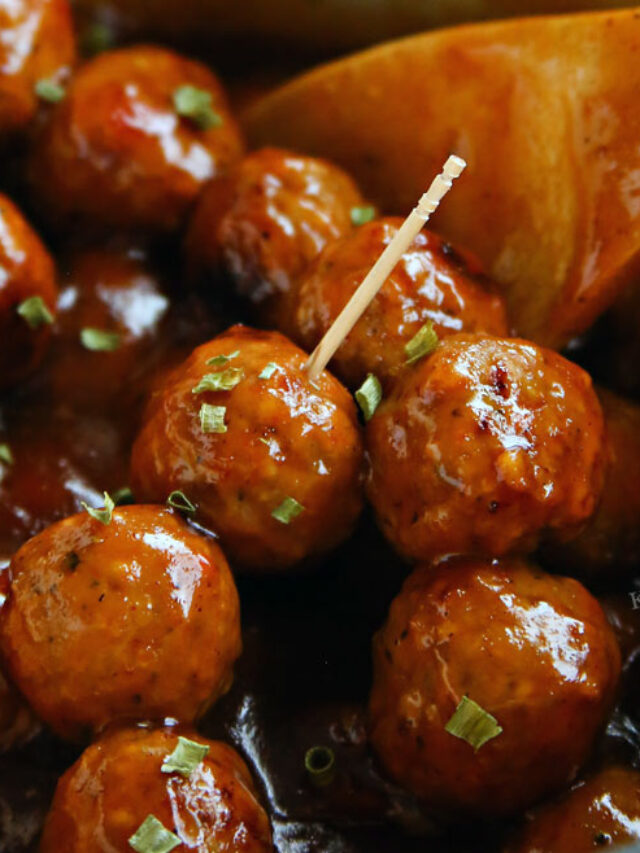 20 Minute Spicy Glazed Meatballs Recipe