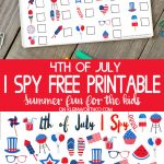 4th of July I Spy Printable- Best Summer Printables for Kids