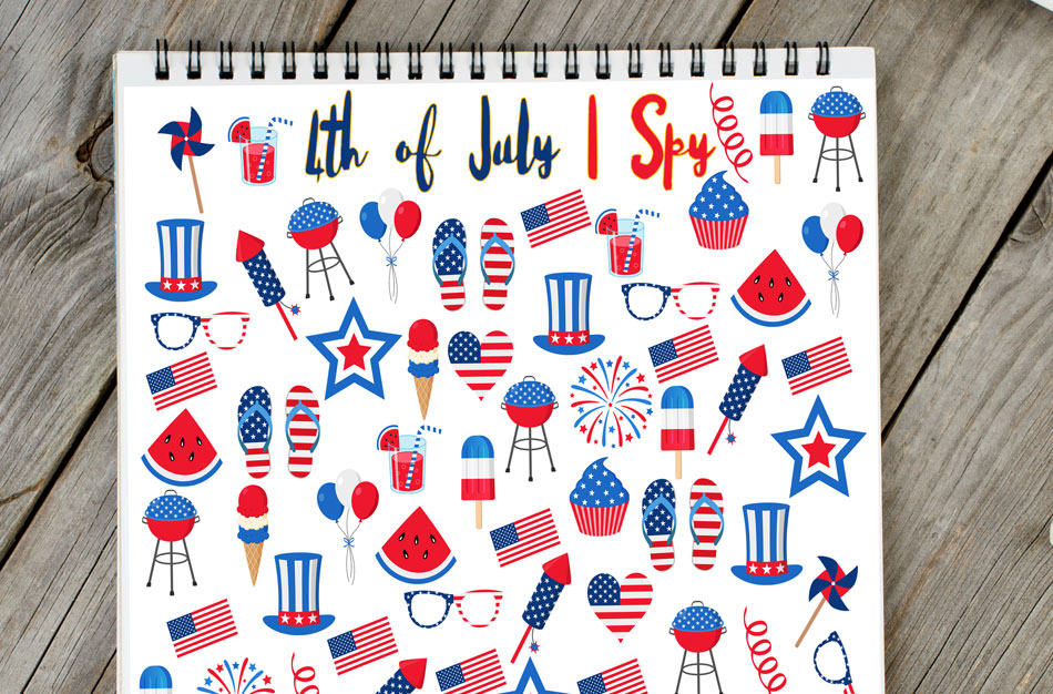 4th of July I Spy Printable