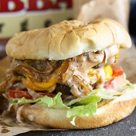 Best Burger Sauce on a Double Caramelized Onion Burger-image