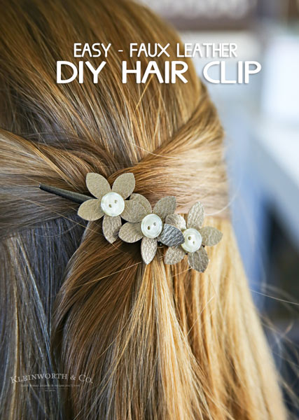 DIY Hair Clip Awesome DIY Projects Made with Cricut