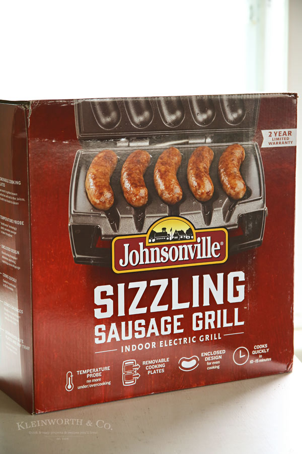  Johnsonville Sizzling Sausage Electric Indoor Grill: Home &  Kitchen