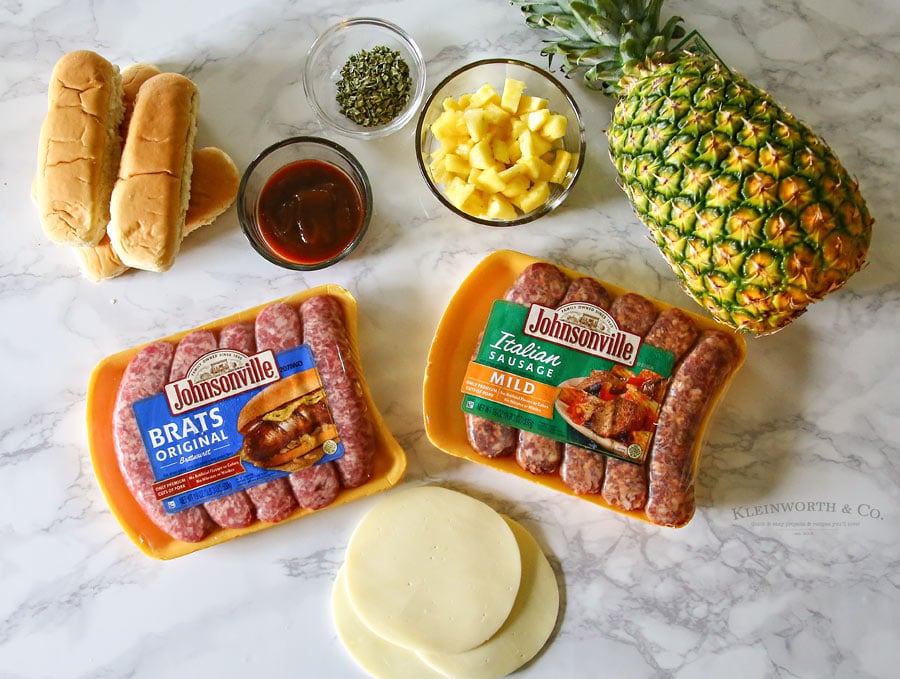 Hawaiian Bratwurst Sausage Recipe Ingredients