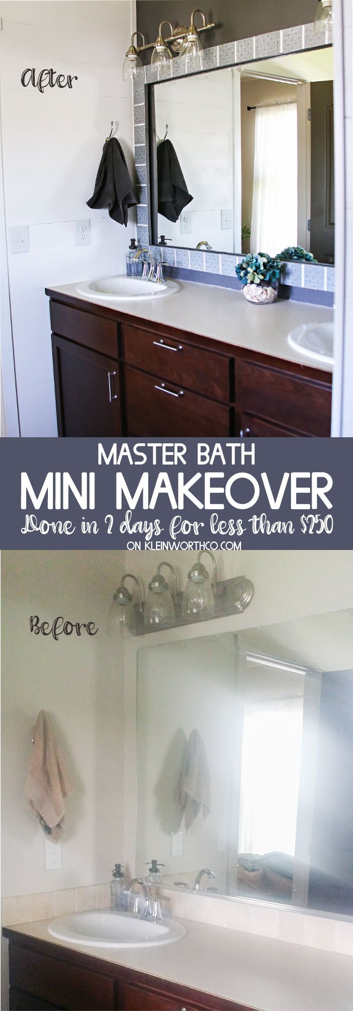 Master Bath Mini Budget Makeover