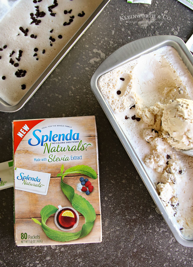 No Churn Coffee Ice Cream made with Splenda