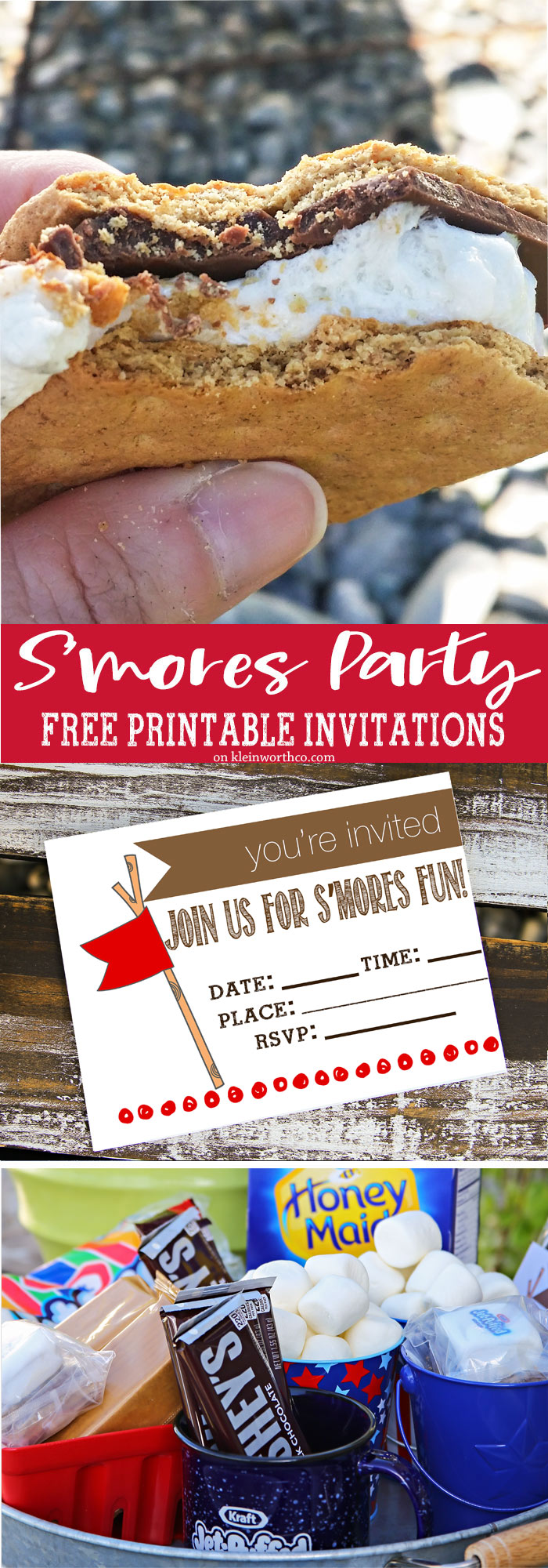 S'Mores Party Free Printable Invitation