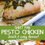 Sheet Pan Pesto Chicken Dinner