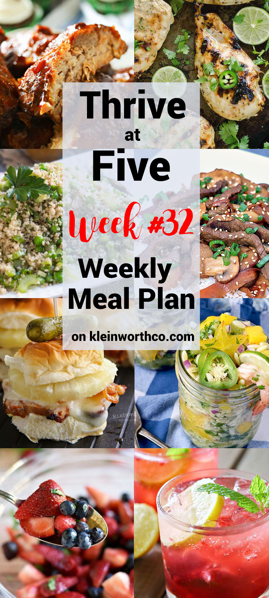 Thrive at Five Meal Plan Week 32