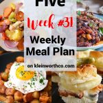 Thrive at Five Meal Plan Week 31