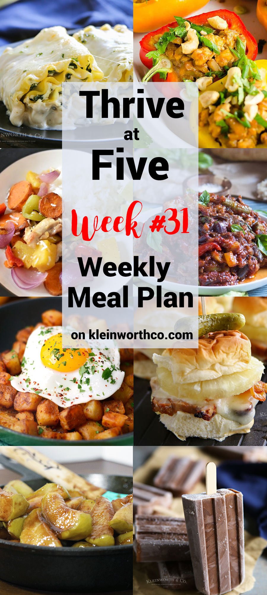 Thrive at Five Meal Plan Week 31 - Taste of the Frontier