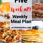 Thrive at Five Meal Plan Week 29