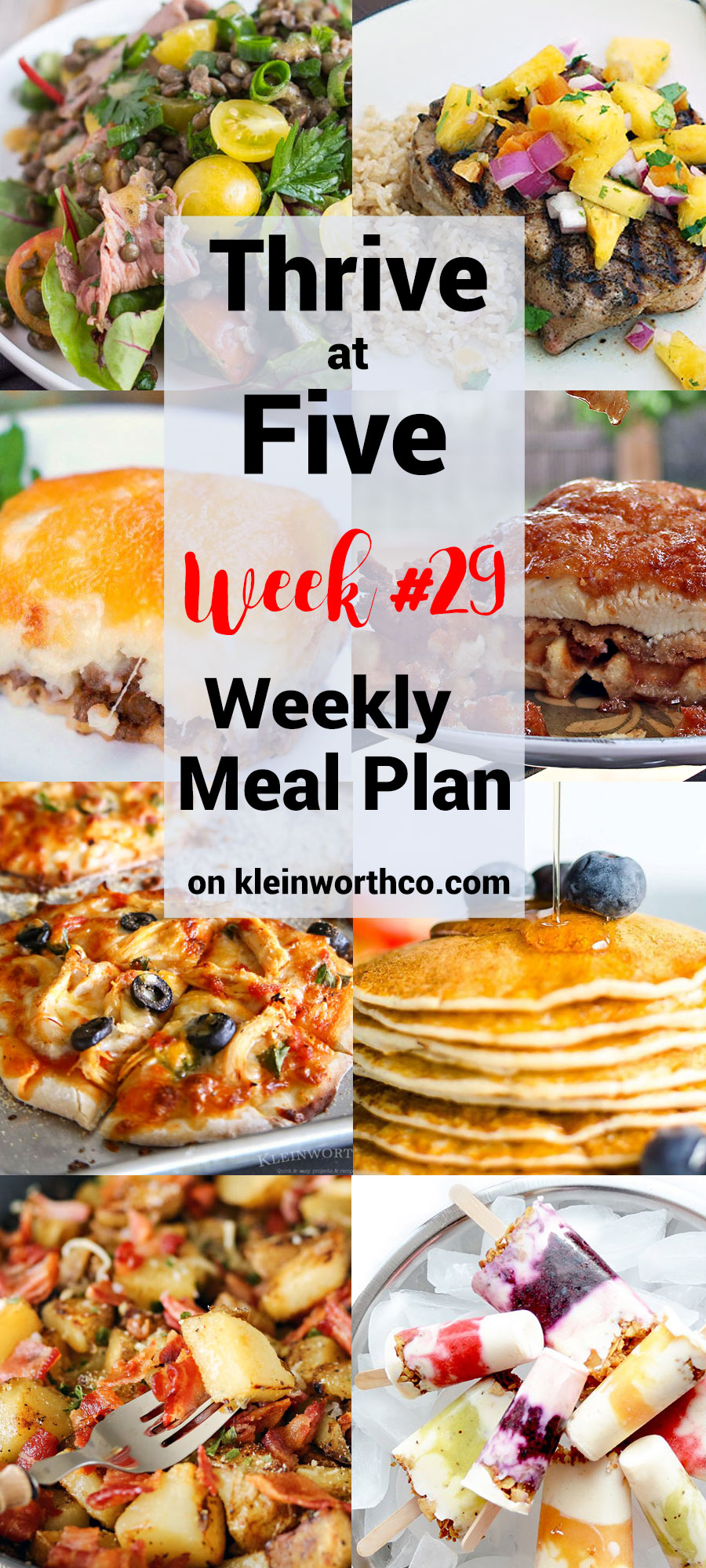 Thrive at Five Meal Plan Week 29