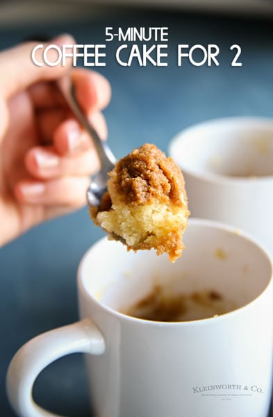 5-Minute Coffee Cake for Two