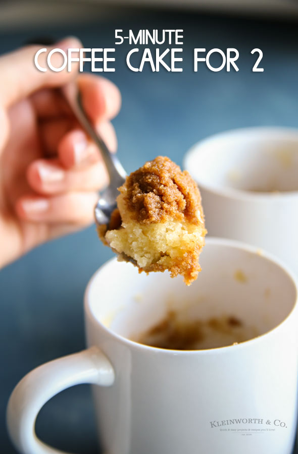 5-Minute Coffee Cake for Two