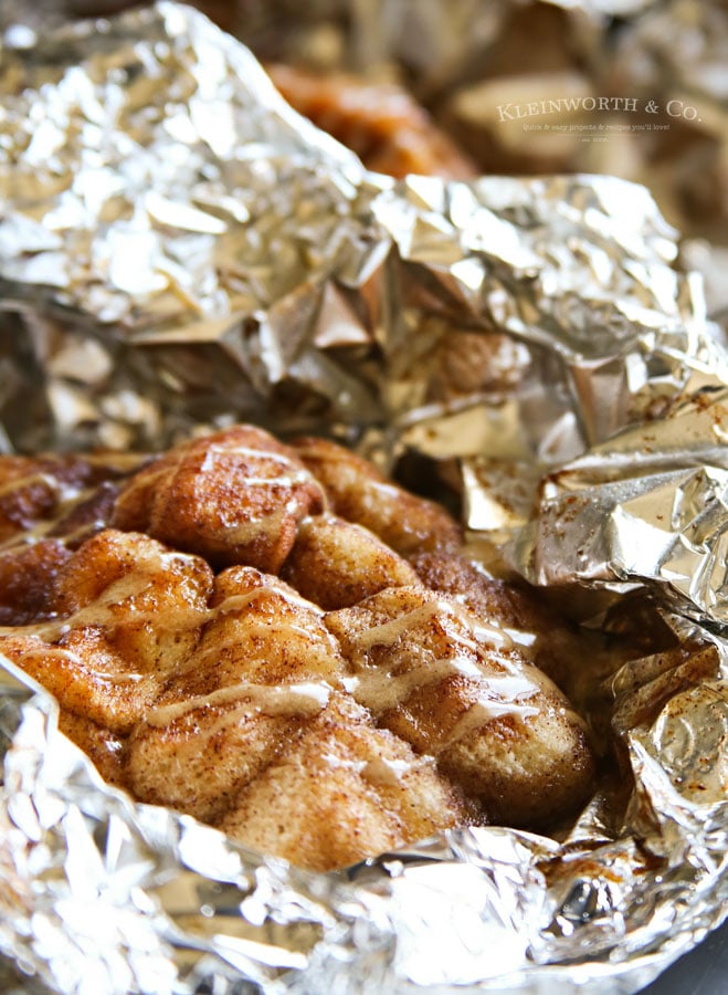 Tin Foil Desserts- Campfire Monkey Bread