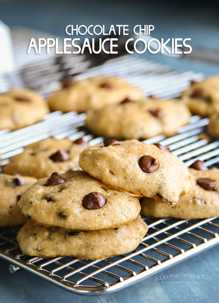 Chocolate Chip Applesauce Cookies