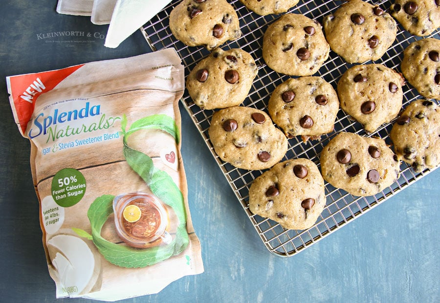 Reduced sugar Chocolate Chip Applesauce Cookies