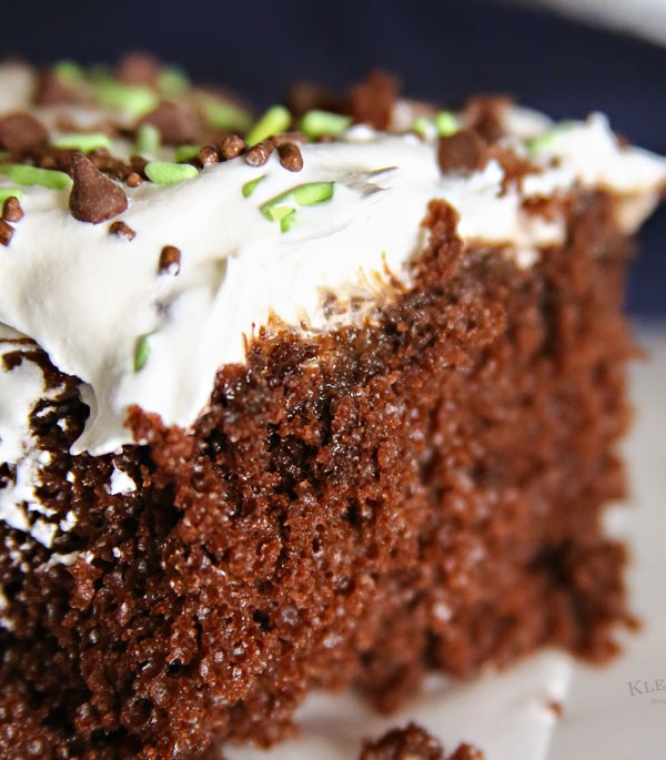 Chocolate Mint Poke Cake recipe