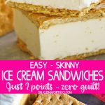 Easy Skinny Ice Cream Sandwiches