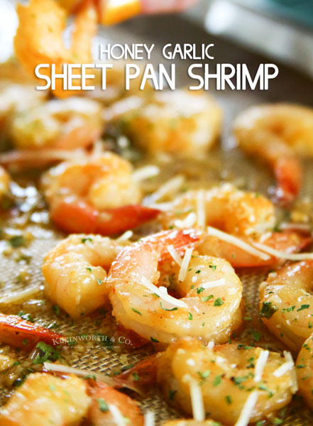 Honey Garlic Sheet Pan Shrimp