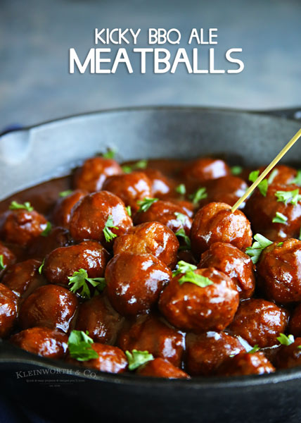 Kicky BBQ Ale Meatballs