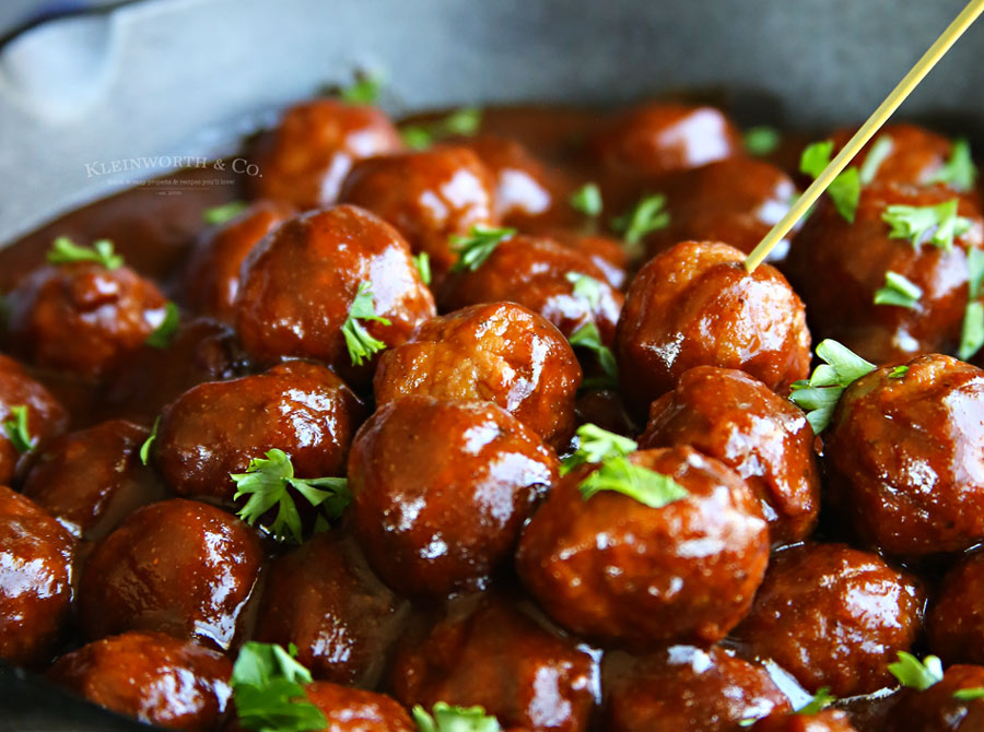 Kicky BBQ Ale Meatballs recipe